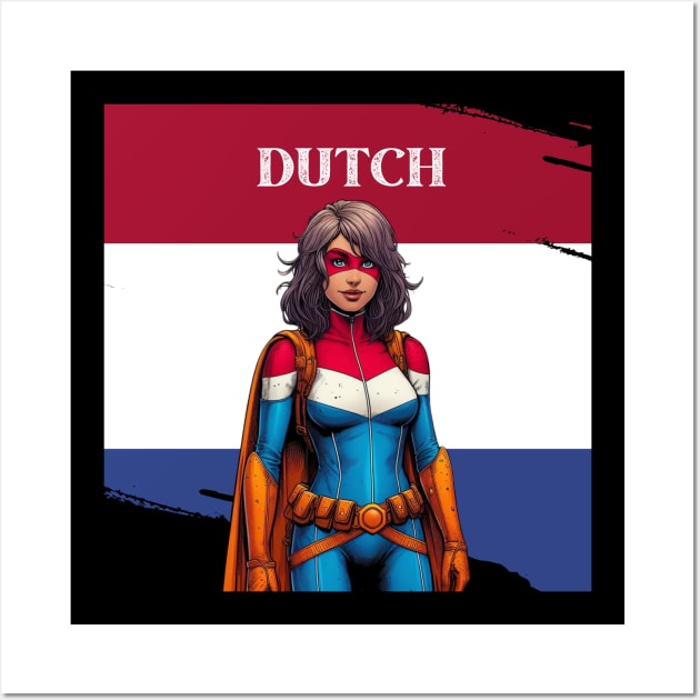 Dutch: Female 80's Gritty Comic Book Hero Wall Art by Woodpile